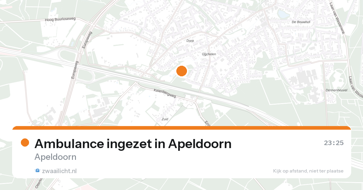 Ambulance ingezet in Apeldoorn — 31 jan 2026