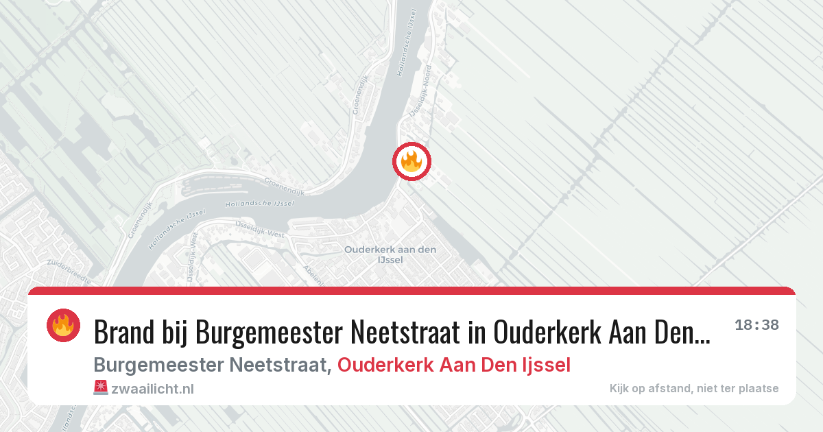Brand bij Burgemeester Neetstraat in Ouderkerk Aan Den Ijssel — 3 jul 2026