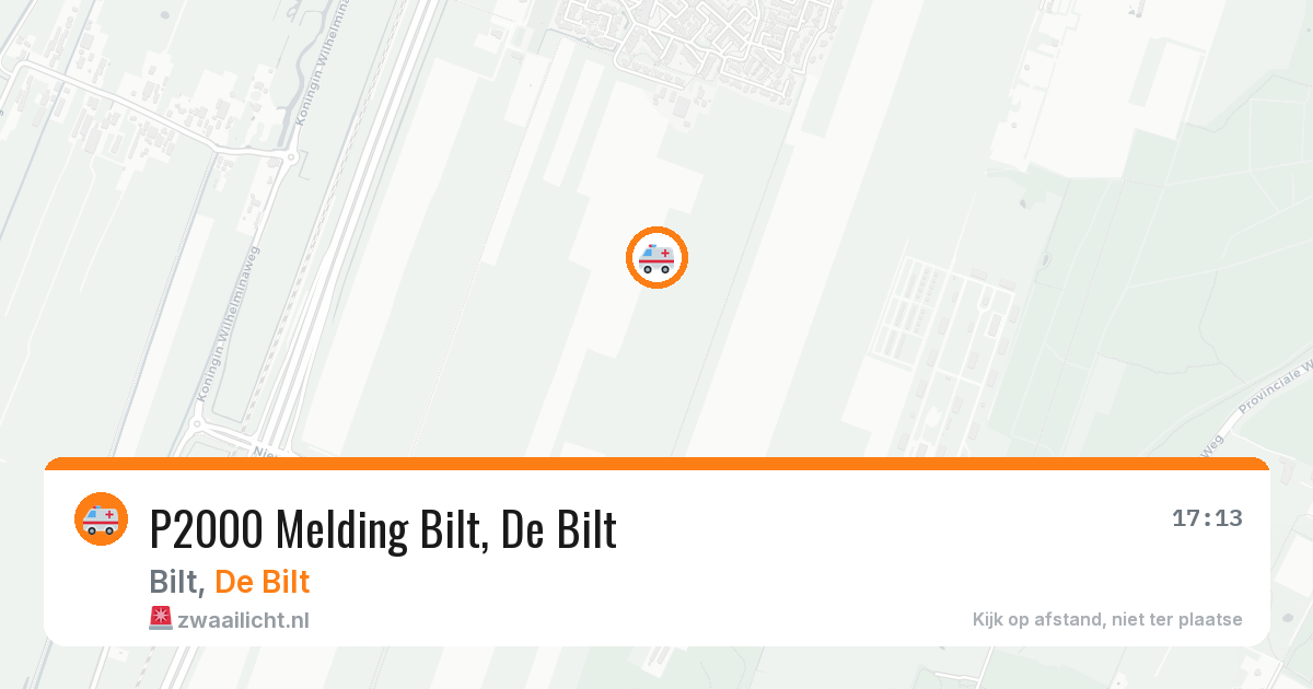 P2000 Melding Bilt, De Bilt — 2 jul 2026