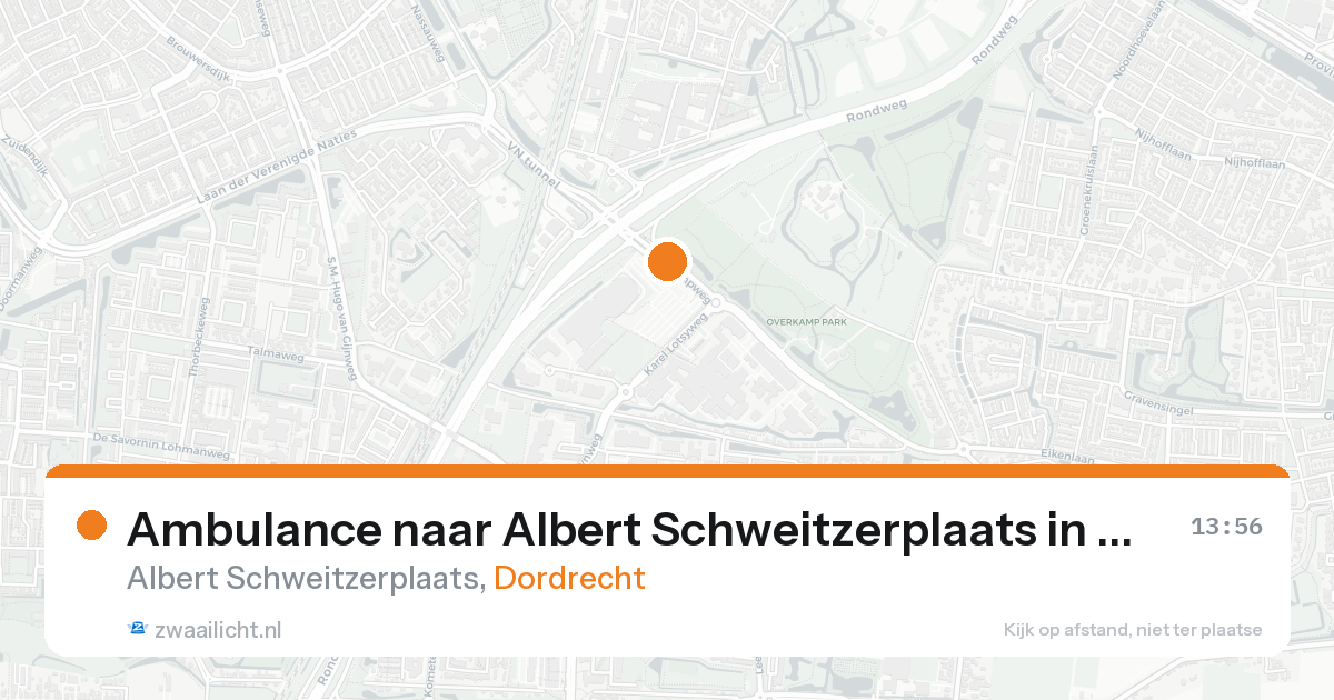 Ambulance naar Albert Schweitzerplaats in Dordrecht — 30 jan 2026
