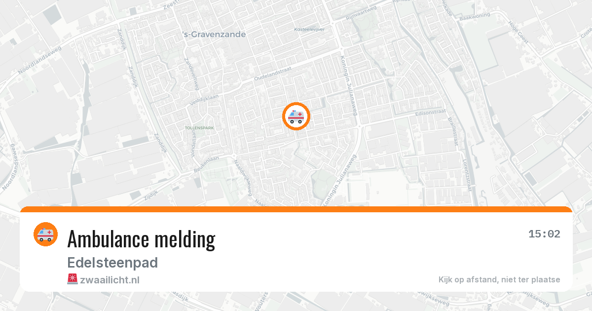 Ambulance melding — 19 apr 2026
