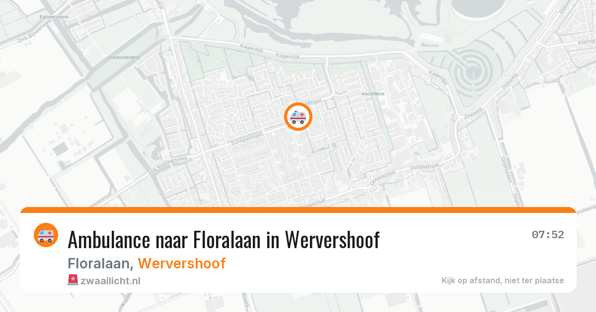 Ambulance naar Floralaan in Wervershoof — 30 apr 2026
