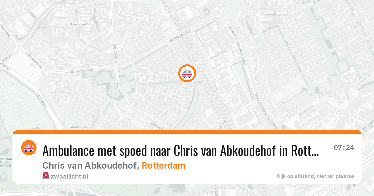 Ambulance met spoed naar Chris van Abkoudehof in Rotterdam — 1 apr 2026