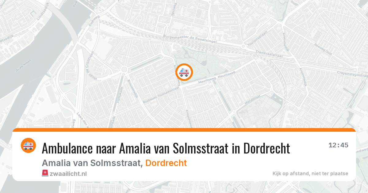 Ambulance naar Amalia van Solmsstraat in Dordrecht — 4 jun 2026