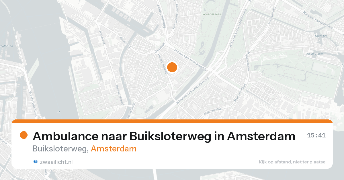Ambulance naar Buiksloterweg in Amsterdam — 19 aug 2026