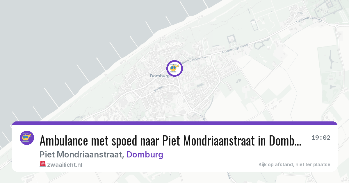 Ambulance met spoed naar Piet Mondriaanstraat in Domburg — 30 jun 2026