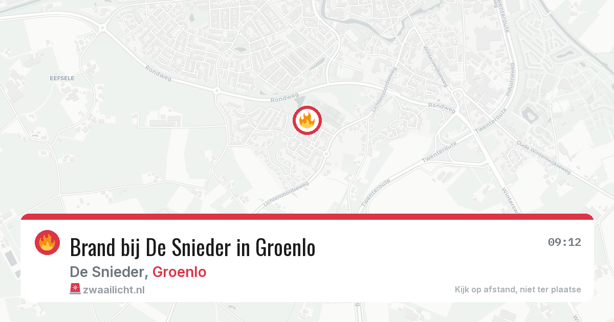 Brand bij De Snieder in Groenlo — 17 jun 2026