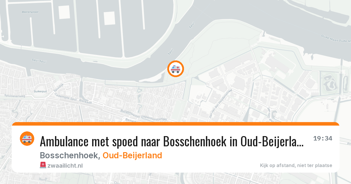 Ambulance met spoed naar Bosschenhoek in Oud-Beijerland — 28 apr 2026