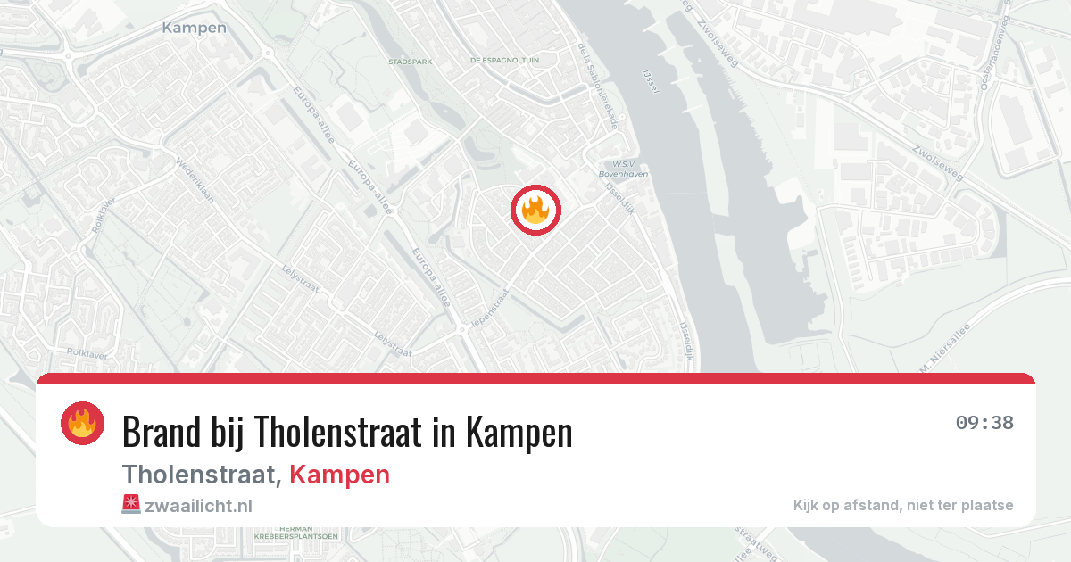 Brand bij Tholenstraat in Kampen — 1 apr 2026