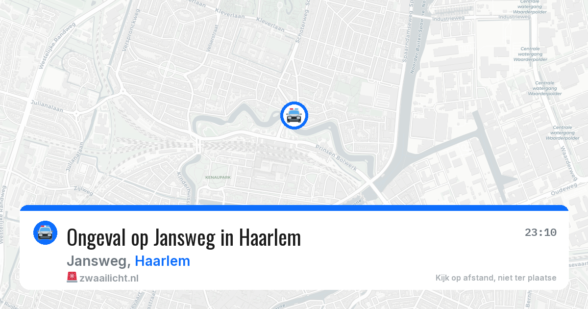 Ongeval op Jansweg in Haarlem — 13 jul 2026