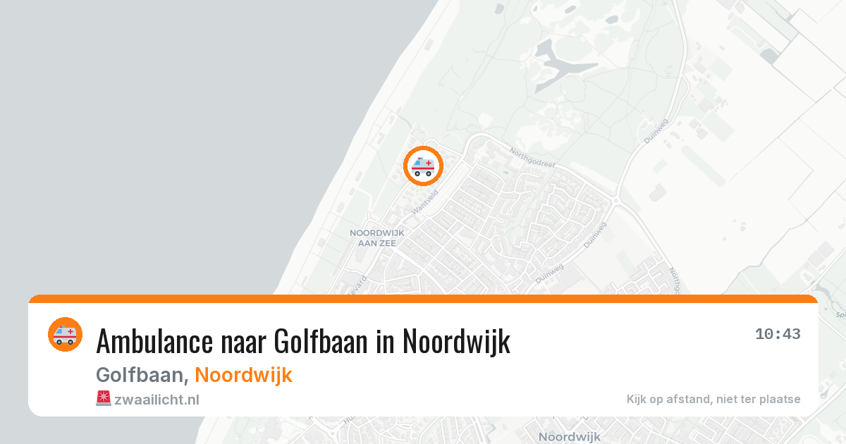 Ambulance naar Golfbaan in Noordwijk — 24 jun 2026