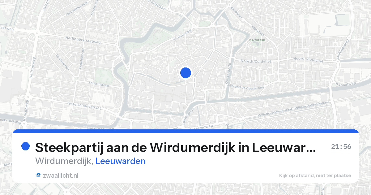 Steekpartij aan de Wirdumerdijk in Leeuwarden — 21 aug 2026