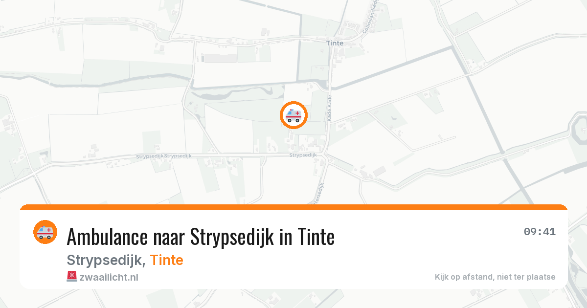 Ambulance naar Strypsedijk in Tinte — 13 mei 2026