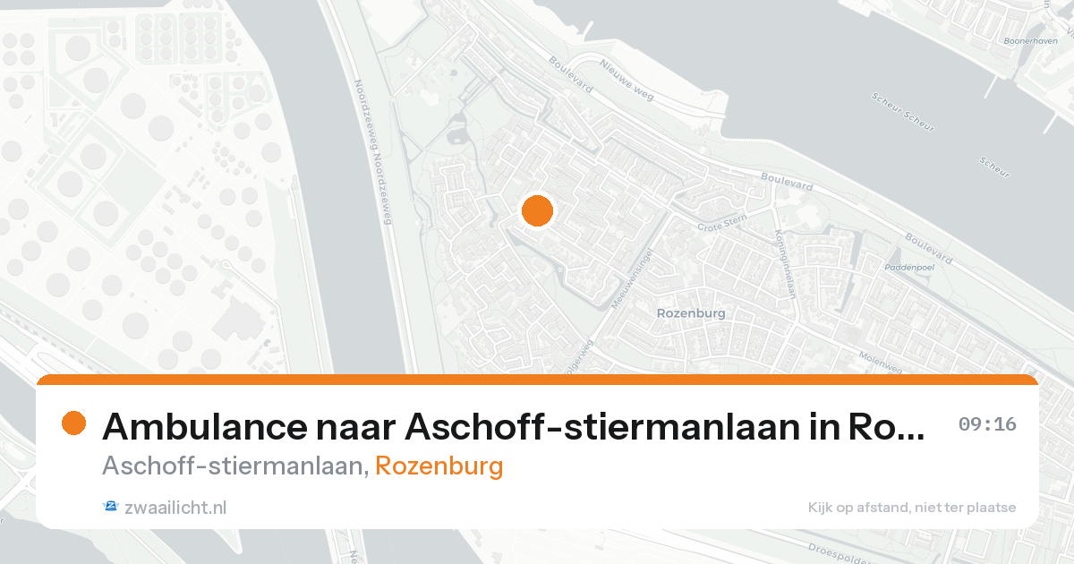 Ambulance naar Aschoff-stiermanlaan in Rozenburg — 25 aug 2026