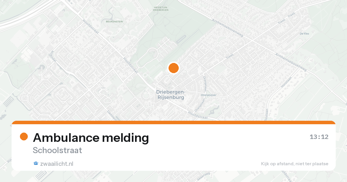 Ambulance melding — 31 jan 2026