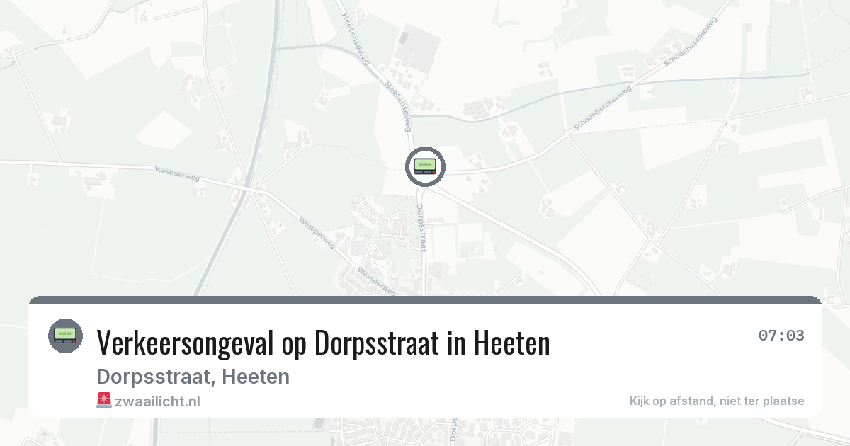 Verkeersongeval op Dorpsstraat in Heeten — 30 jan 2026