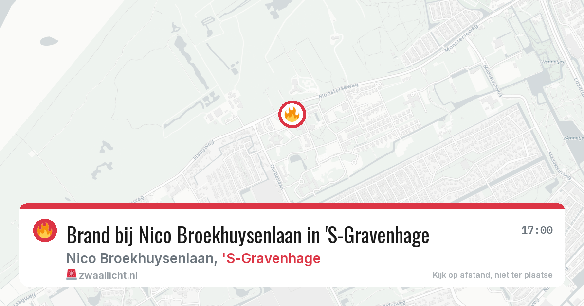 Brand bij Nico Broekhuysenlaan in 'S-Gravenhage — 26 jul 2026
