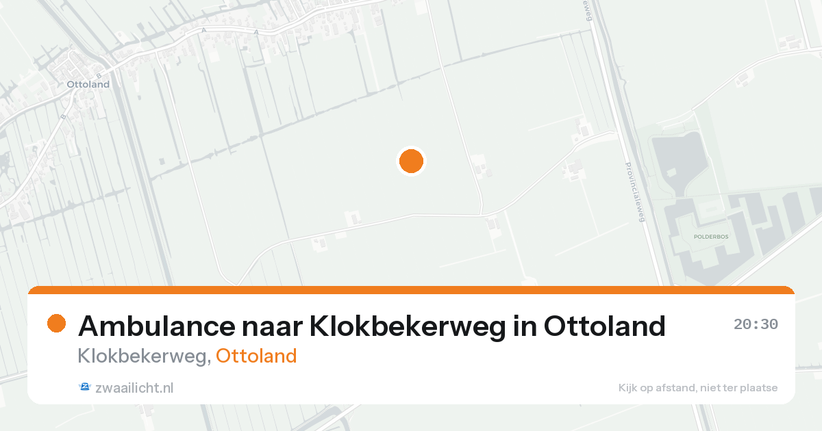 Ambulance naar Klokbekerweg in Ottoland — 19 aug 2026