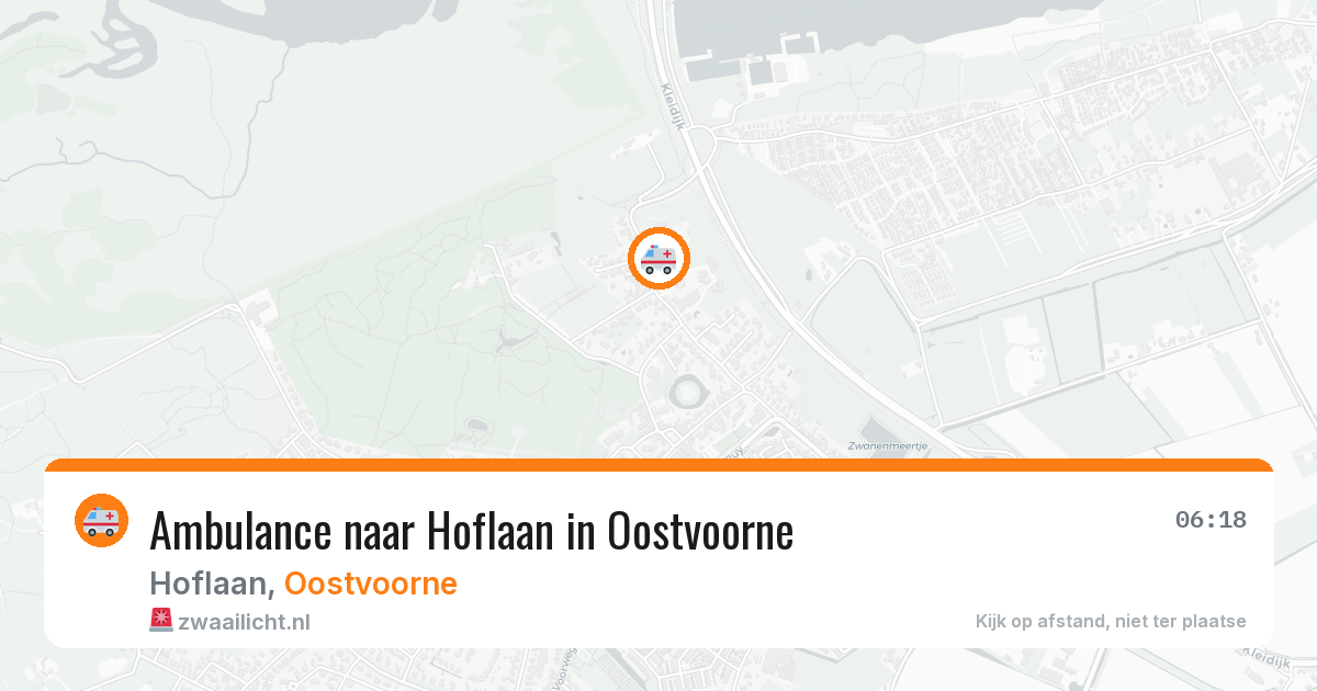 Ambulance naar Hoflaan in Oostvoorne — 26 mei 2026