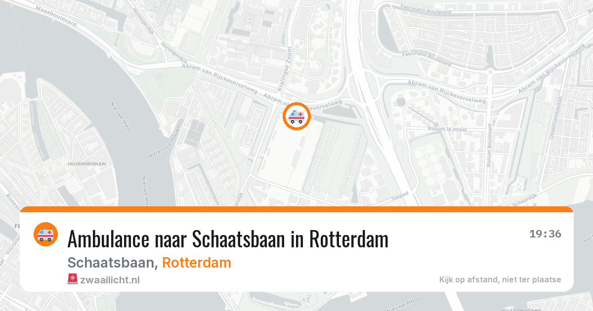 Ambulance naar Schaatsbaan in Rotterdam — 29 mei 2026