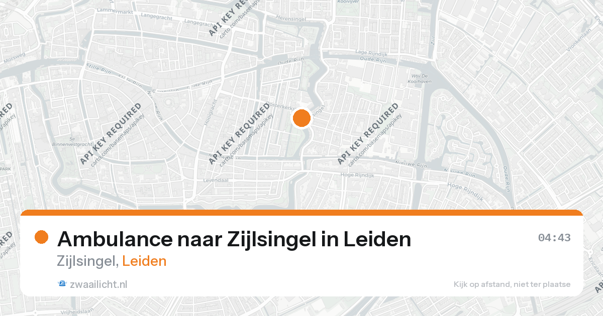 Ambulance naar Zijlsingel in Leiden — 13 mrt 2026