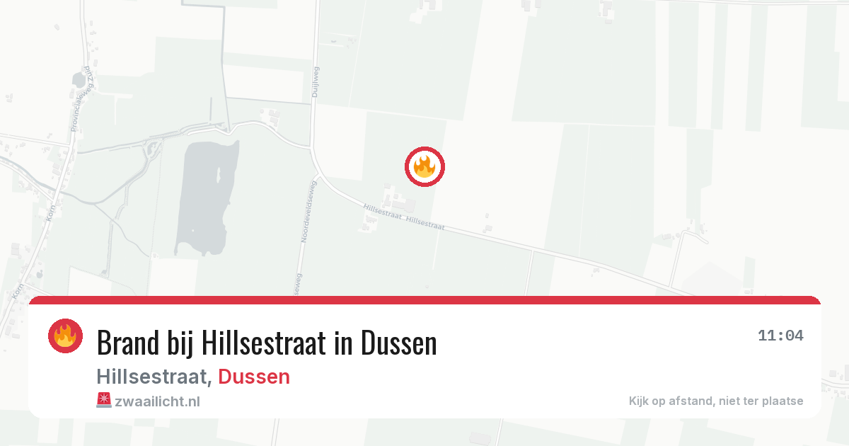 Brand bij Hillsestraat in Dussen — 3 jun 2026