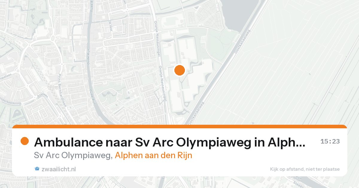 Ambulance naar Sv Arc Olympiaweg in Alphen aan den Rijn — 7 feb 2026