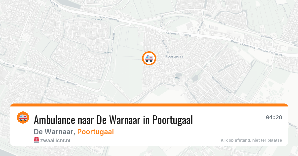 Ambulance naar De Warnaar in Poortugaal — 10 jun 2026