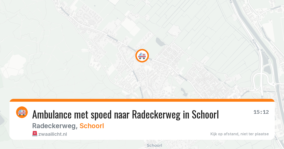 Ambulance met spoed naar Radeckerweg in Schoorl — 11 mrt 2026