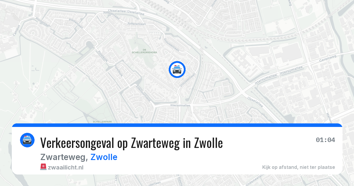 Verkeersongeval op Zwarteweg in Zwolle — 17 jul 2026