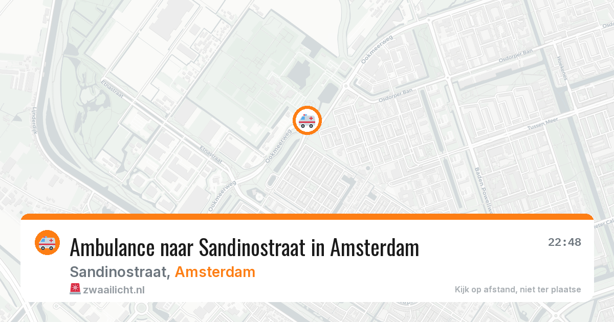 Ambulance naar Sandinostraat in Amsterdam — 25 jun 2026