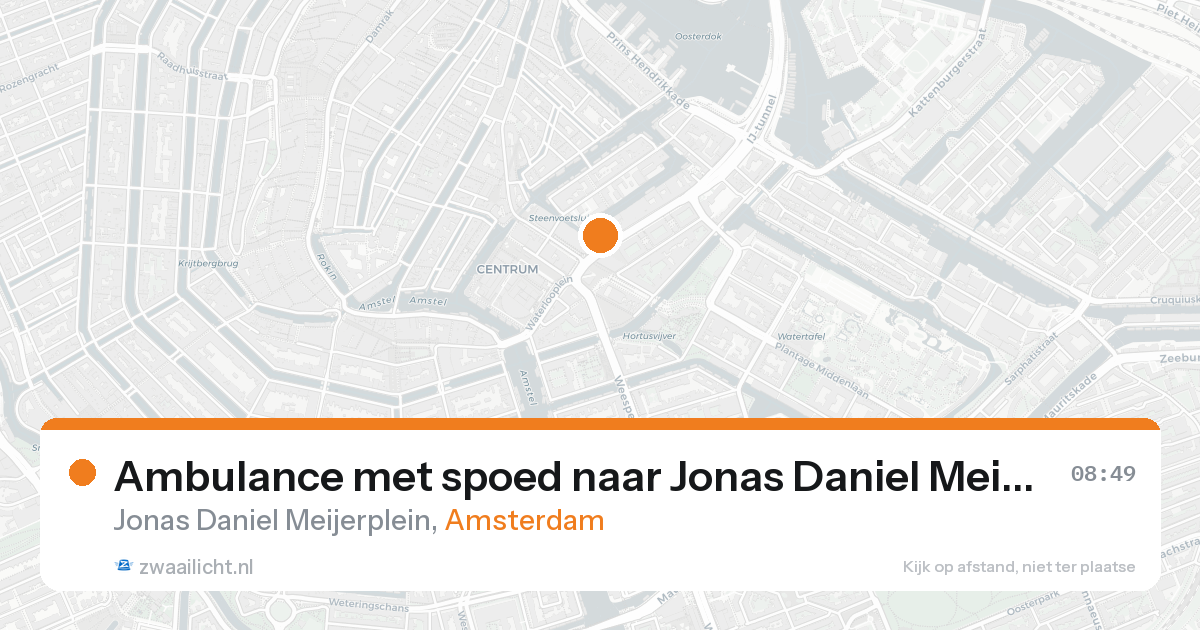 Ambulance met spoed naar Jonas Daniel Meijerplein in Amsterdam — 24 aug 2026
