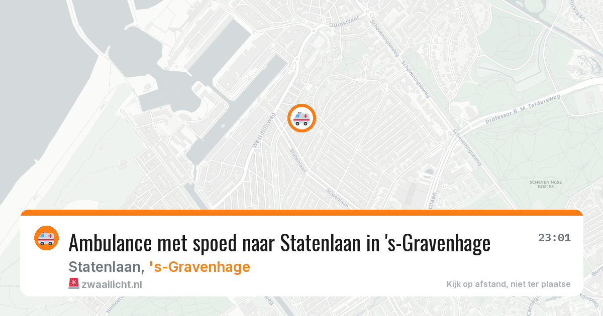 Ambulance met spoed naar Statenlaan in 's-Gravenhage — 16 mei 2026