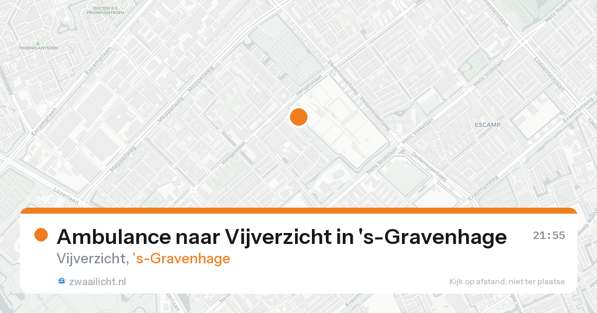 Ambulance naar Vijverzicht in 's-Gravenhage — 23 aug 2026