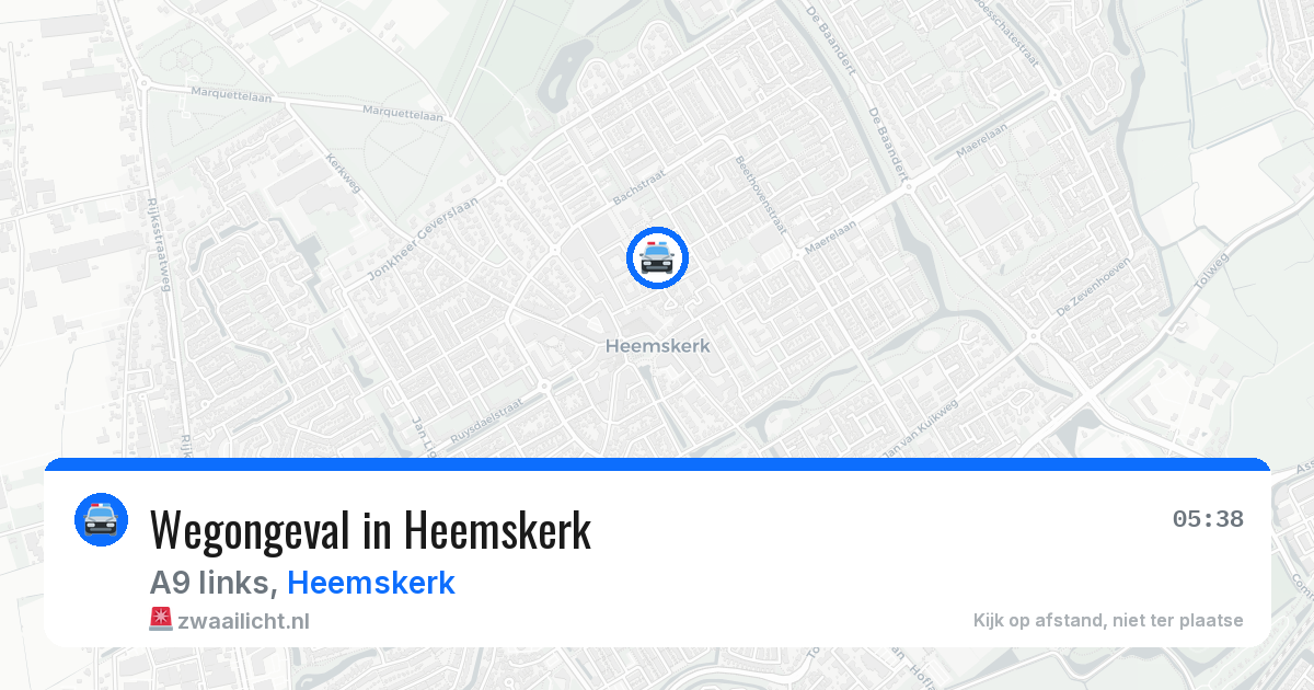 Wegongeval in Heemskerk — 24 apr 2026