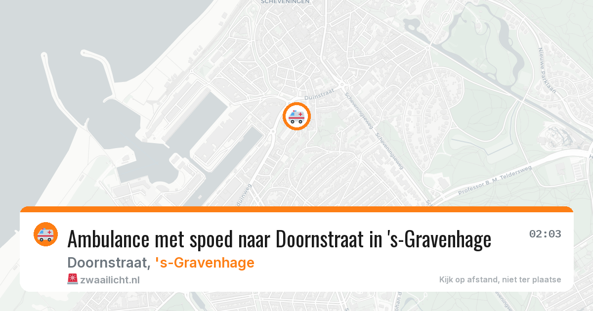 Ambulance met spoed naar Doornstraat in 's-Gravenhage — 5 aug 2026