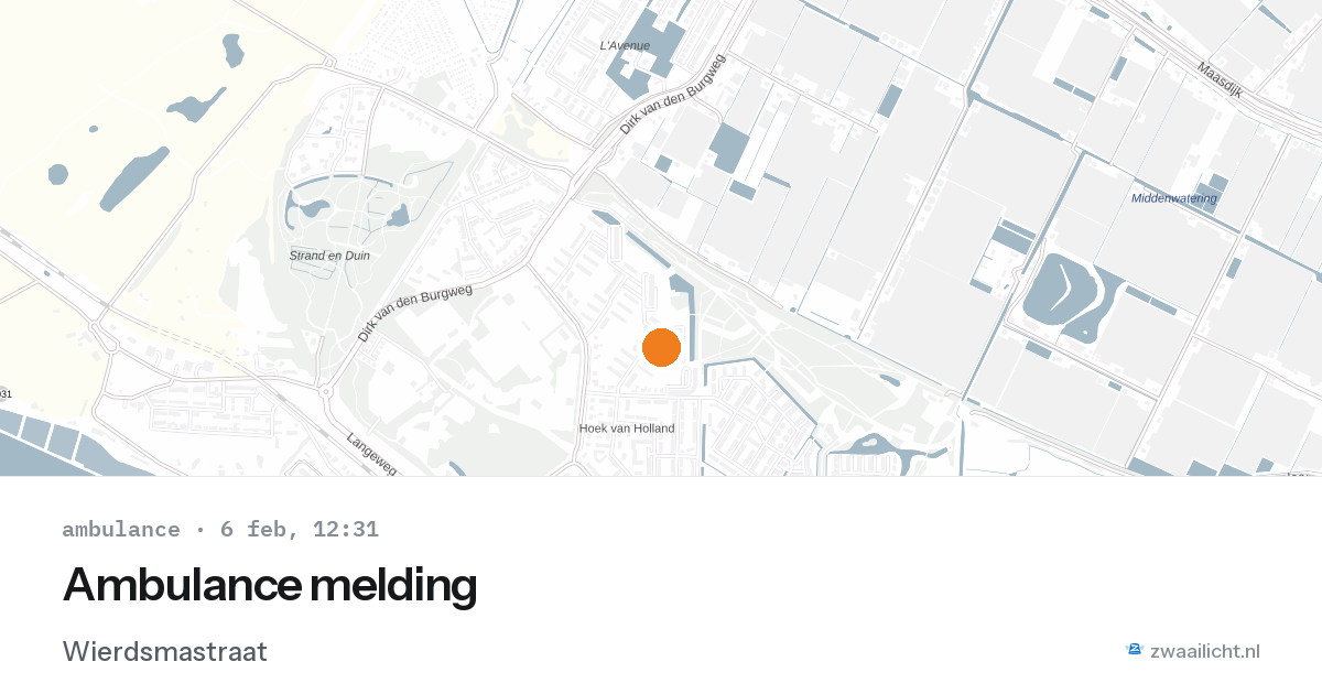 Ambulance melding — 6 feb 2026