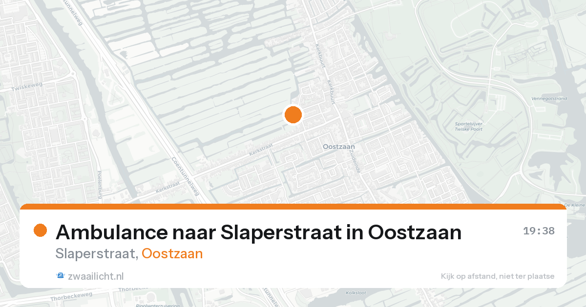 Ambulance naar Slaperstraat in Oostzaan — 30 mei 2026