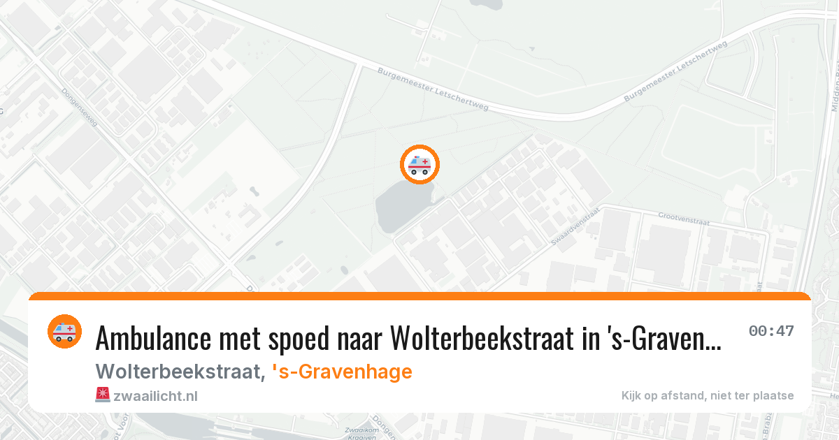 Ambulance met spoed naar Wolterbeekstraat in 's-Gravenhage — 23 mrt 2026