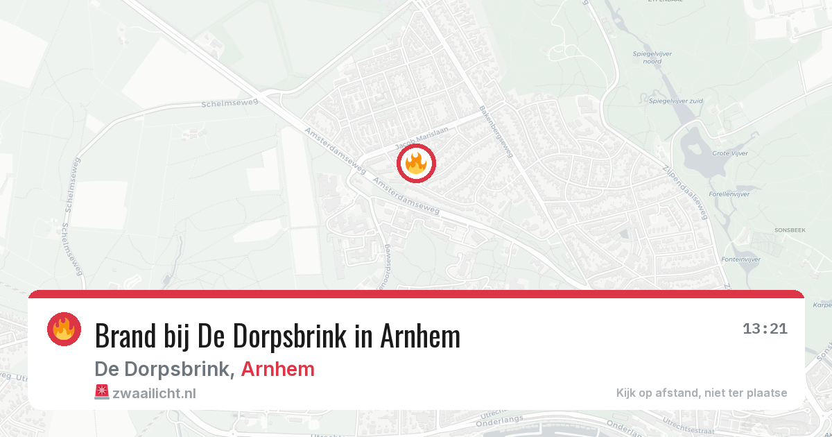 Brand bij De Dorpsbrink in Arnhem — 30 mei 2026