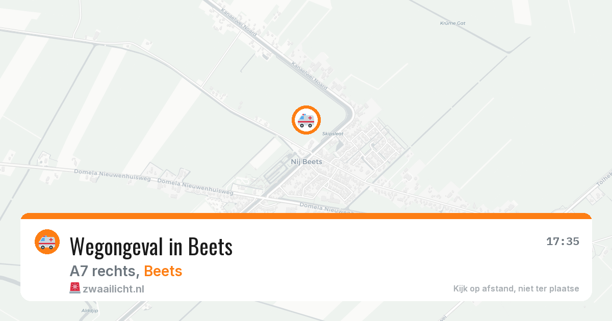 Wegongeval in Beets — 5 mrt 2026