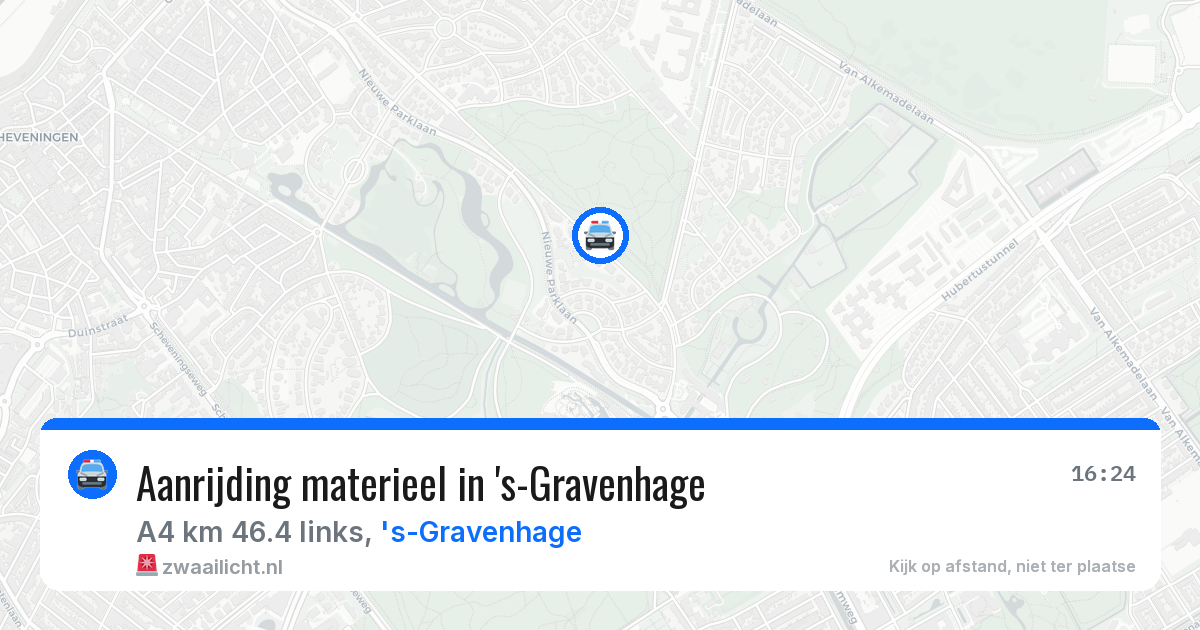 Aanrijding materieel in 's-Gravenhage — 18 mrt 2026
