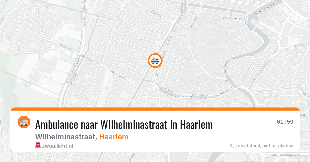 Ambulance naar Wilhelminastraat in Haarlem — 26 mrt 2026