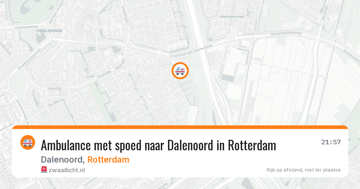 Ambulance met spoed naar Dalenoord in Rotterdam — 29 jan 2026