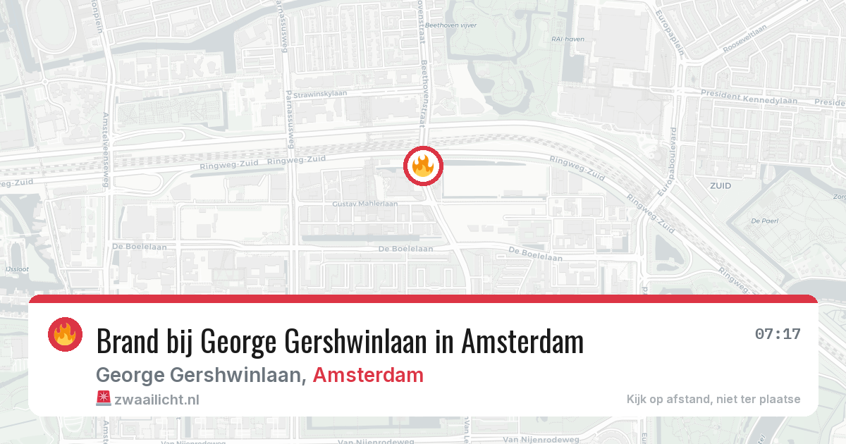 Brand bij George Gershwinlaan in Amsterdam — 30 jun 2026
