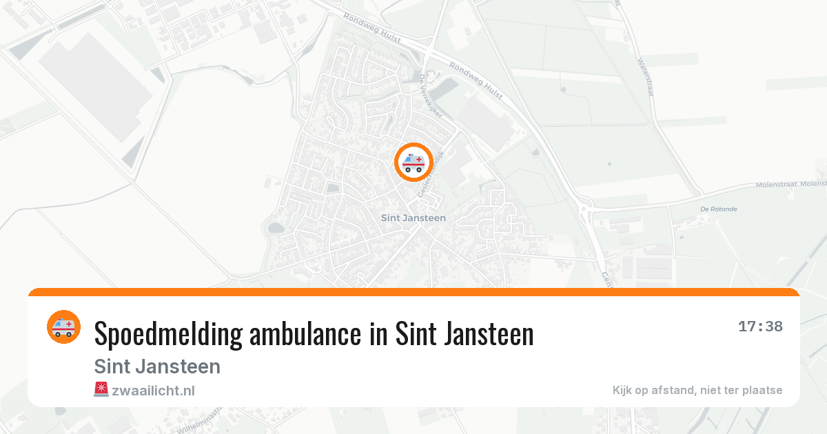 Spoedmelding ambulance in Sint Jansteen — 6 jun 2026