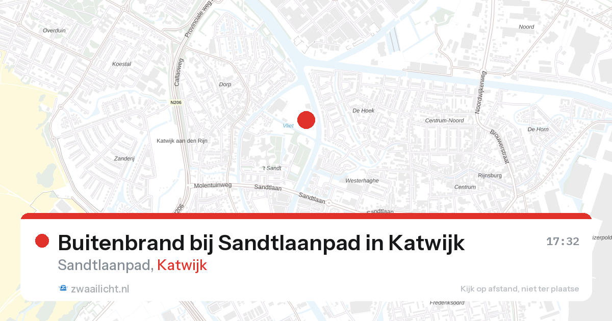 Buitenbrand bij Sandtlaanpad in Katwijk — 7 mrt 2026