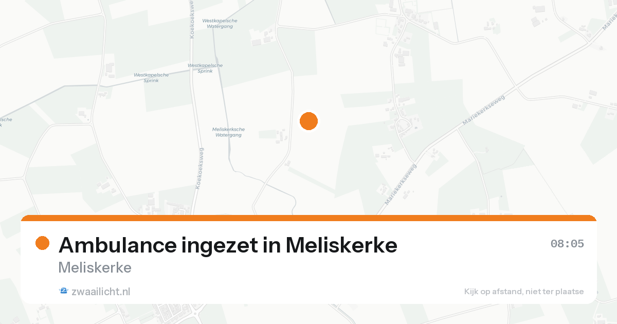 Ambulance ingezet in Meliskerke — 21 aug 2026