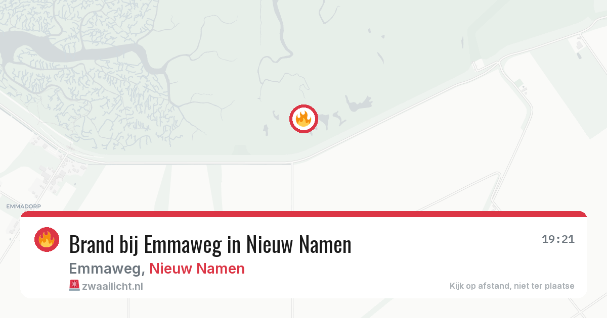 Brand bij Emmaweg in Nieuw Namen — 4 jul 2026