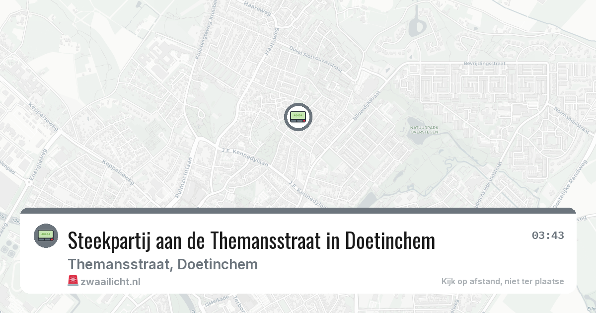 Steekpartij aan de Themansstraat in Doetinchem — 21 apr 2026